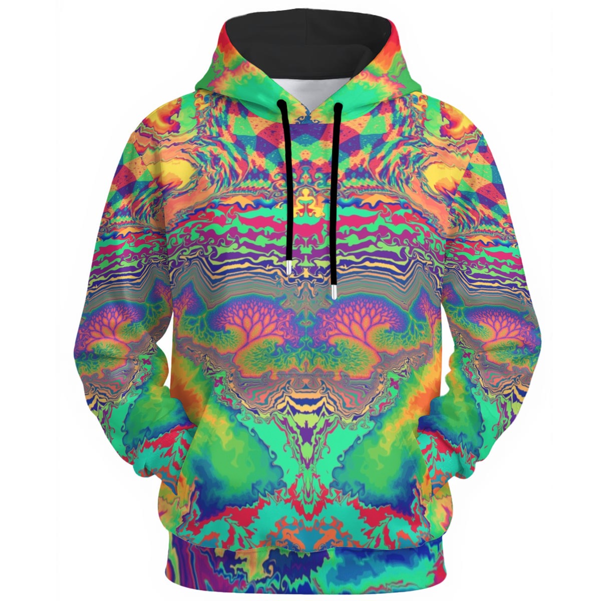 Acid Melt Unisex Cotton Pullover Hoodie