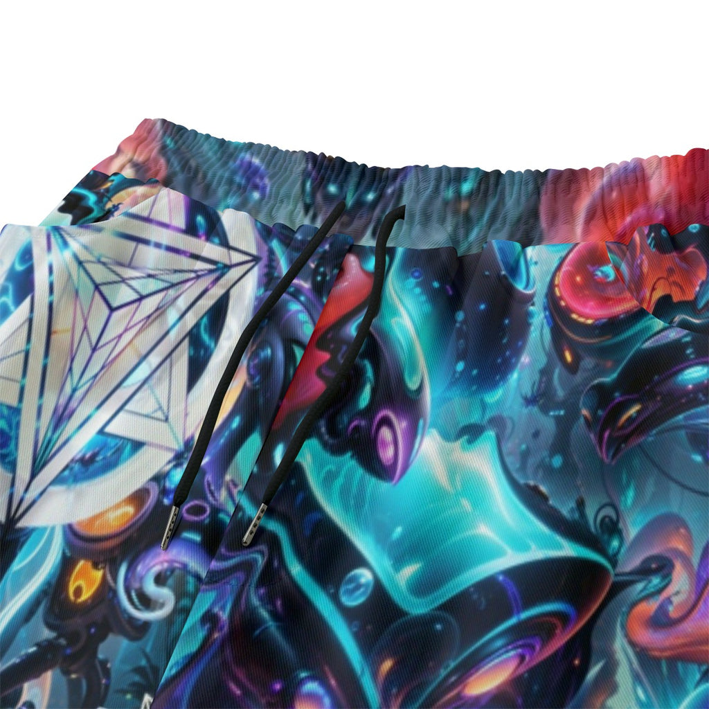 Alien Cyber Punk Mech Unisex Cotton Shorts