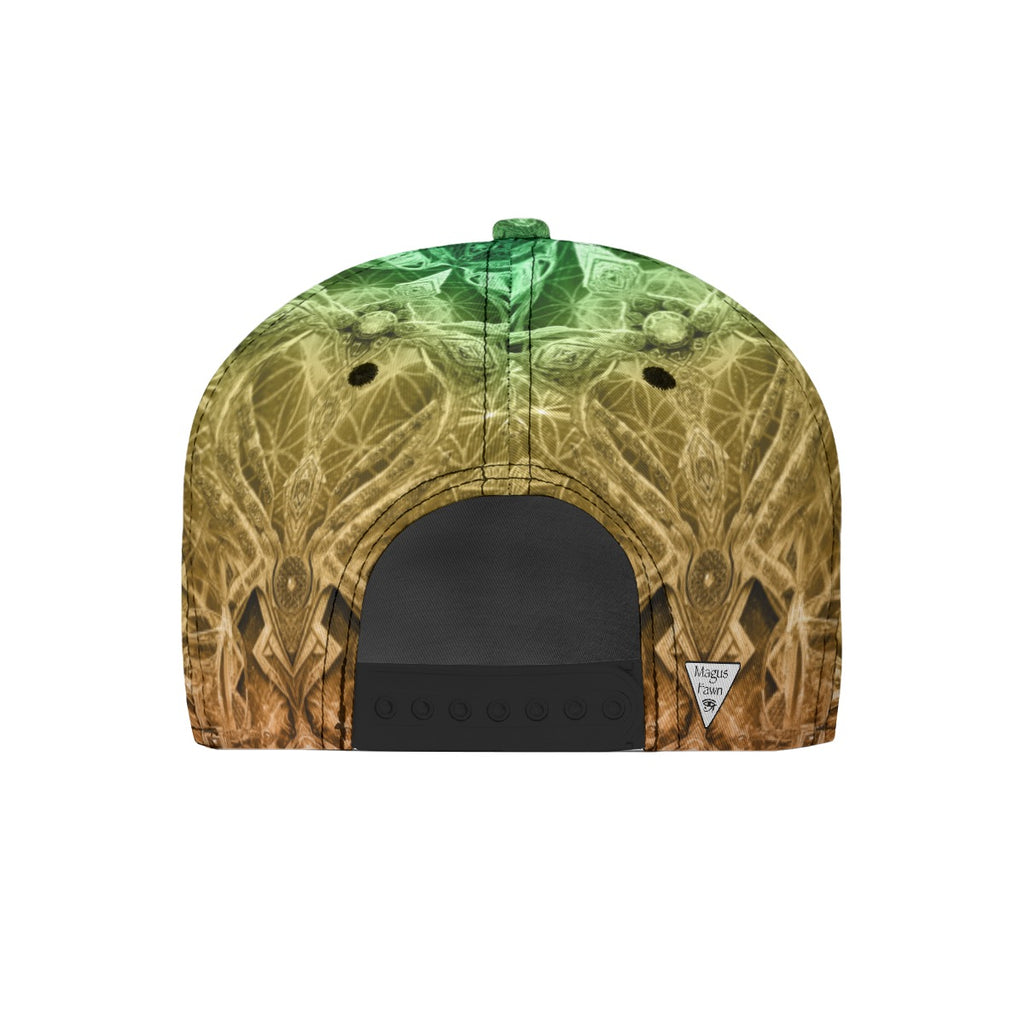 All-Over Print Flat-Brim Baseball Cap With Box
