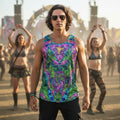 Crushed Velvet Tank Top | Psy Tribal Shroom