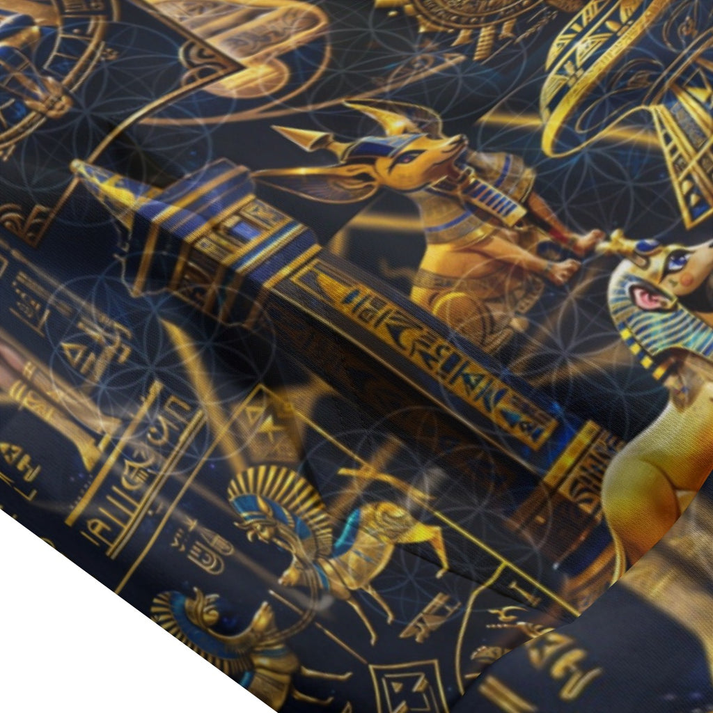 Egyptian Atlantis Cotton Sleeveless Pullover Hoodie Vest