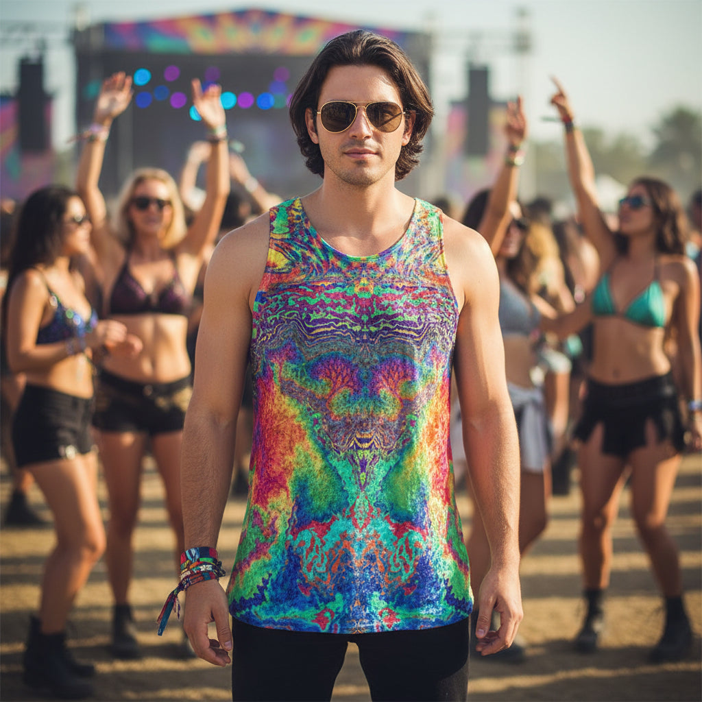 Crushed Velvet Tank Top | Acid Melt