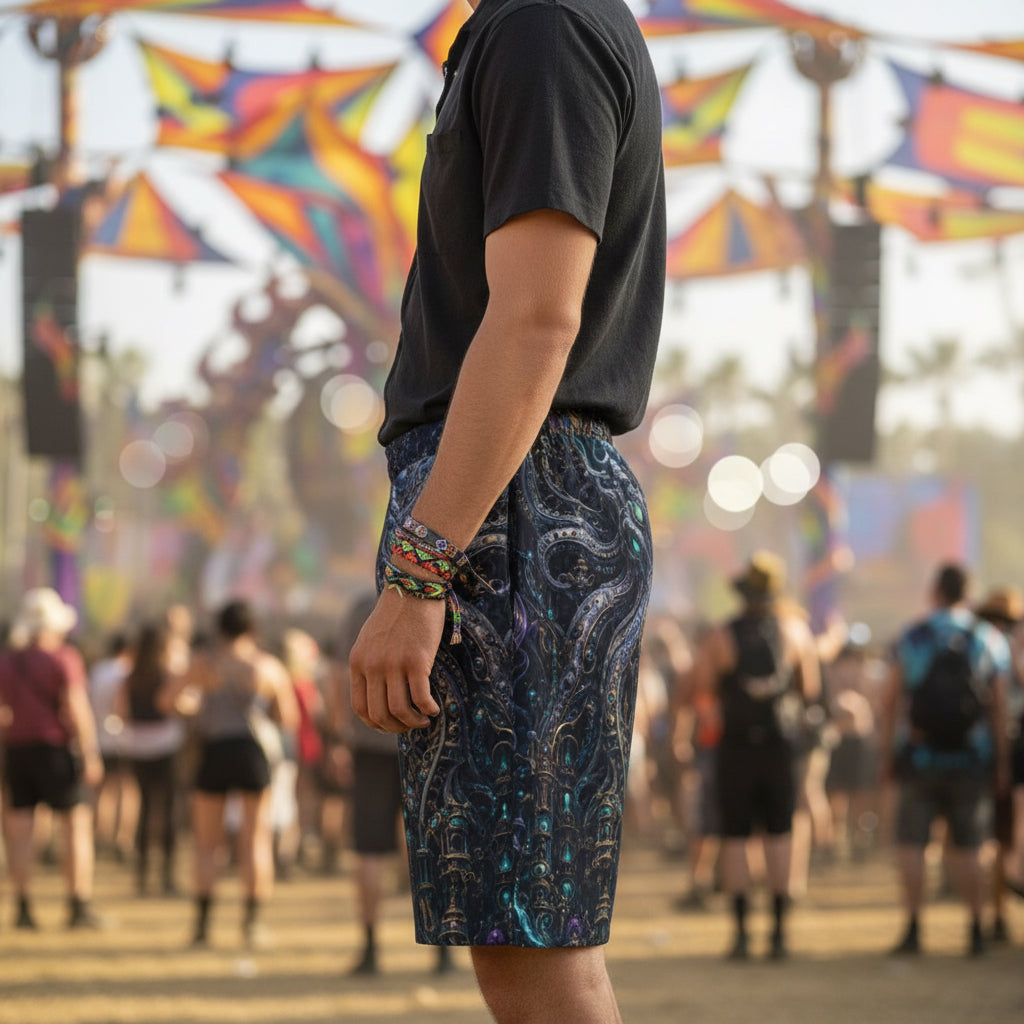 Mechanical Kraken Unisex Cotton Shorts