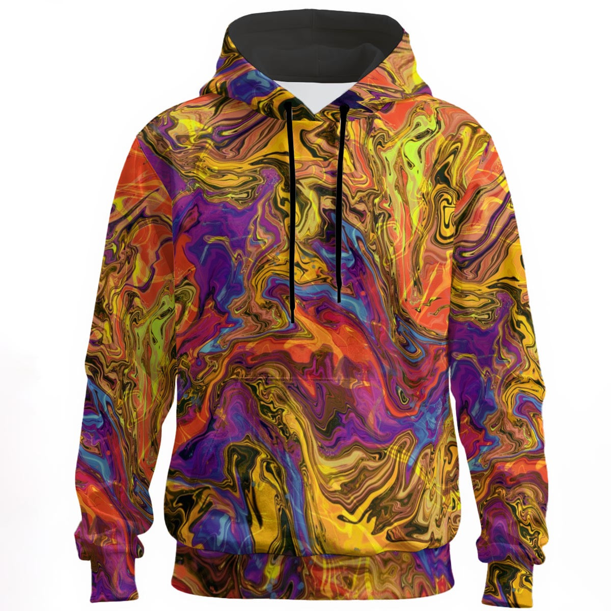 Liquid Fire Unisex Cotton Pullover Hoodie