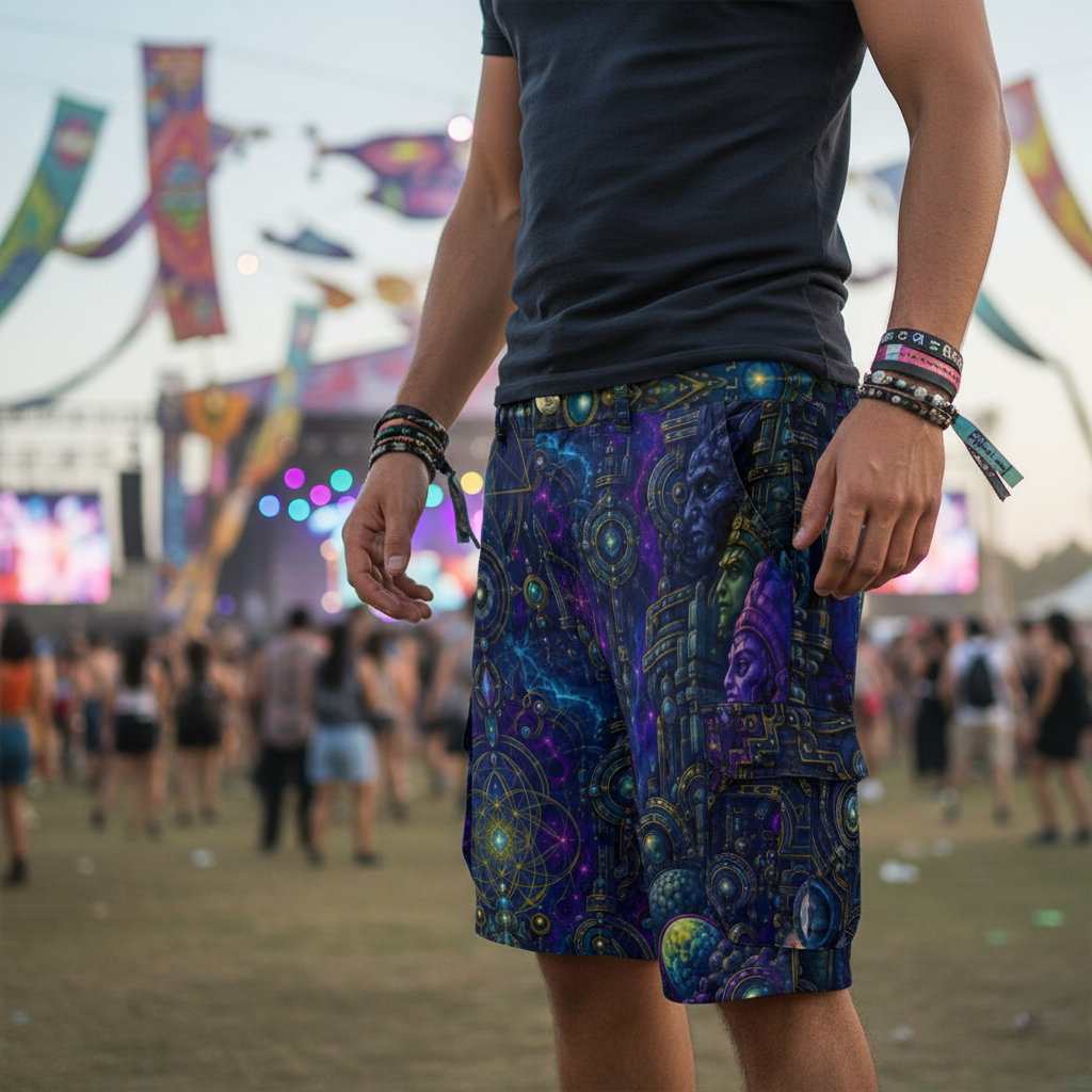 Celestial Temple Men's Cargo Shorts
