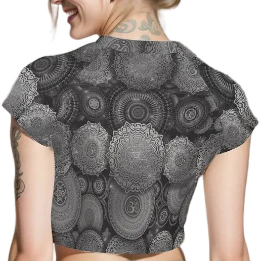 Cropped T-shirt | Void Mandala