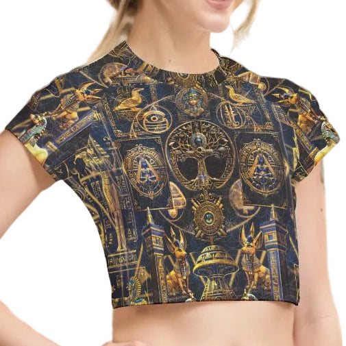 Cropped T-shirt | Egyptian Atlantis