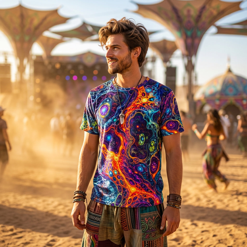 Crushed Velvet T-Shirt | Molten Plasma