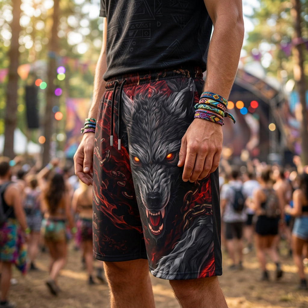Cotton Shorts | Crimson Fenrir