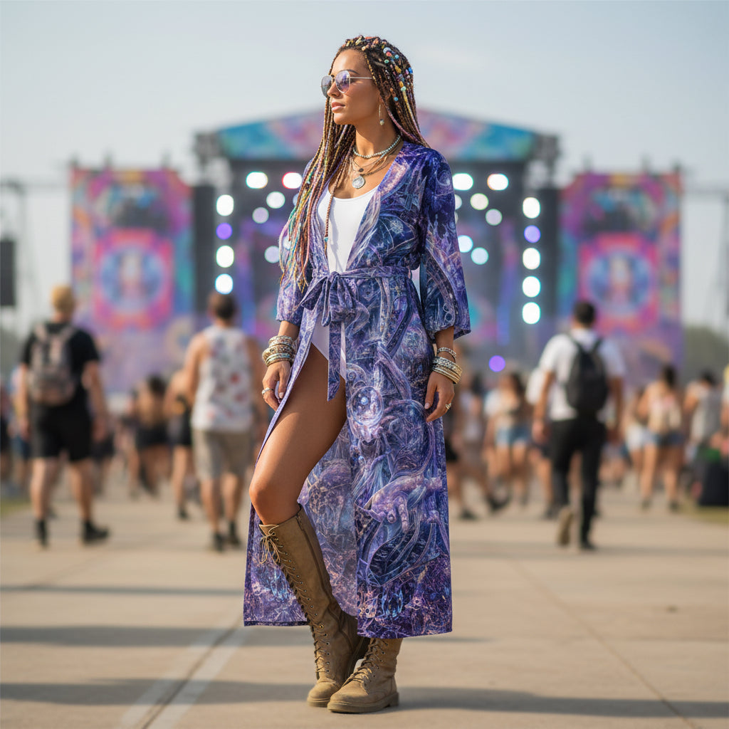 Chiffon Kimono | Galactic Alien Oracle
