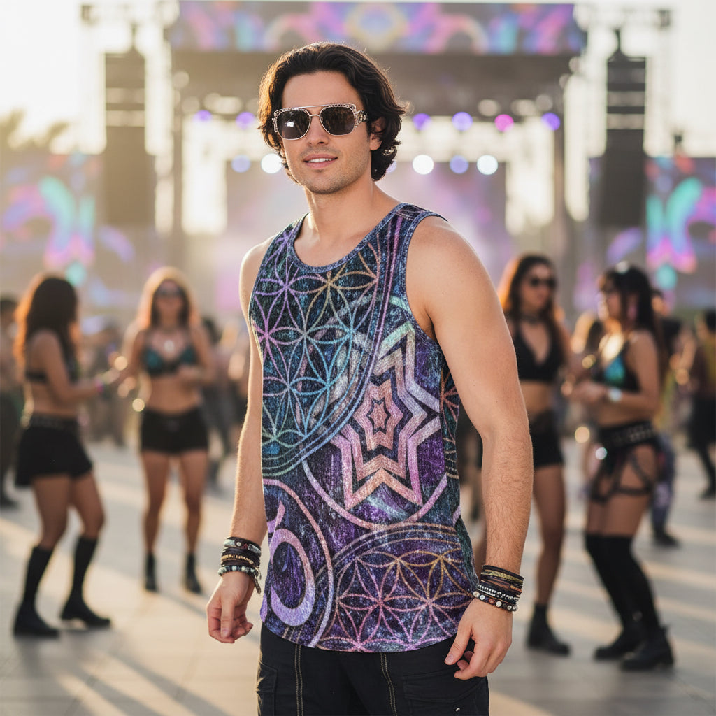Crushed Velvet Tank Top | Sacred Geo