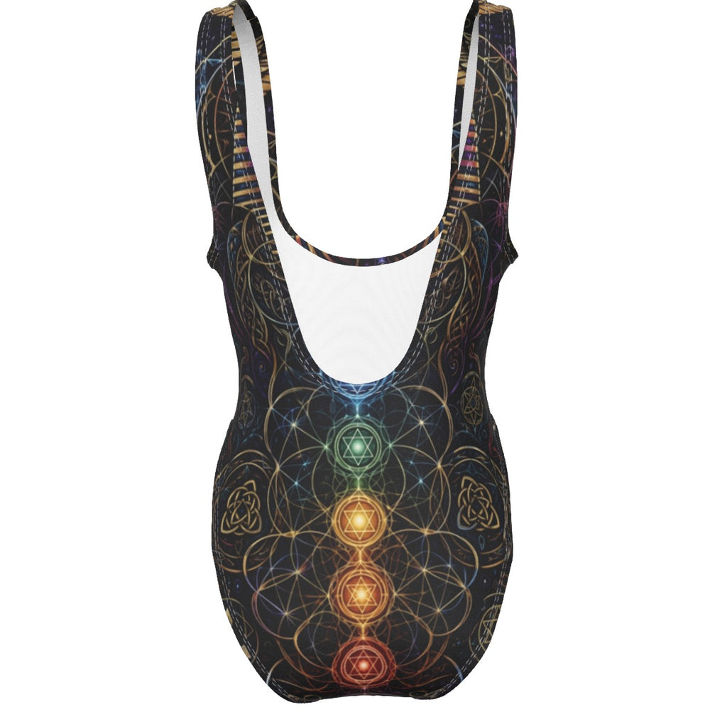 All-Over Print Women's High Cut One-piece Swimsuit