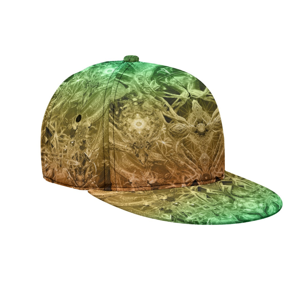 All-Over Print Flat-Brim Baseball Cap With Box