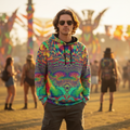 Acid Melt Unisex Cotton Pullover Hoodie