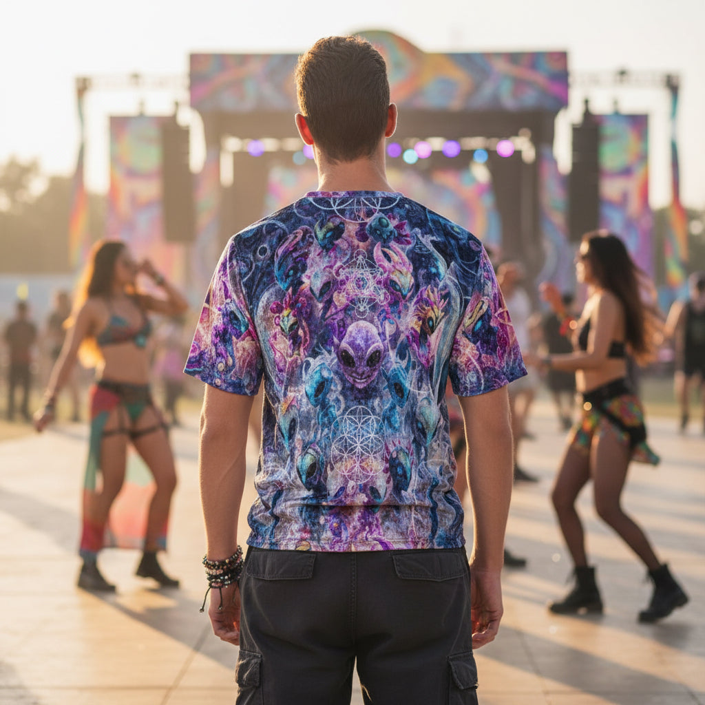 Crushed Velvet T-Shirt | Alien Dimensions