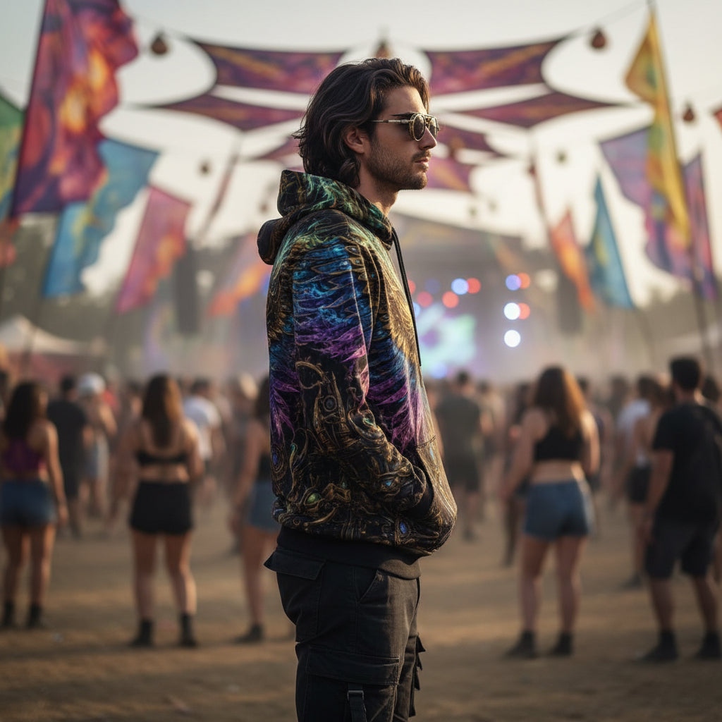 Cotton Unisex Pullover Hoodie | Golden Phoenix