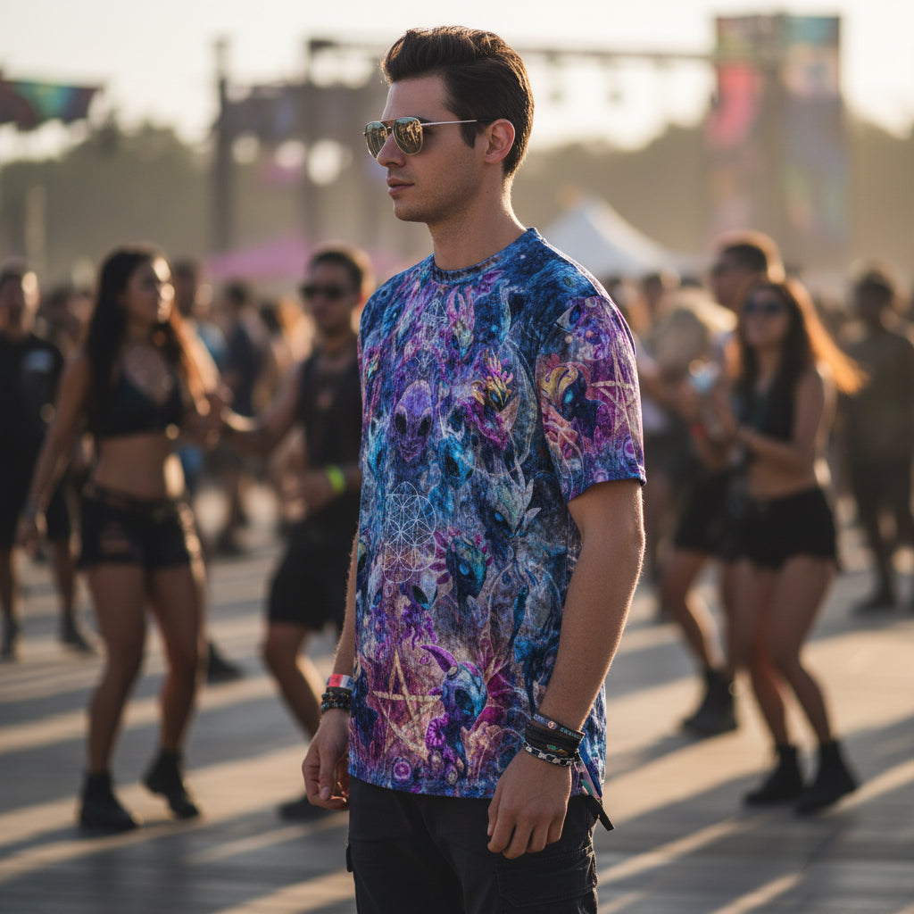 Crushed Velvet T-Shirt | Alien Dimensions