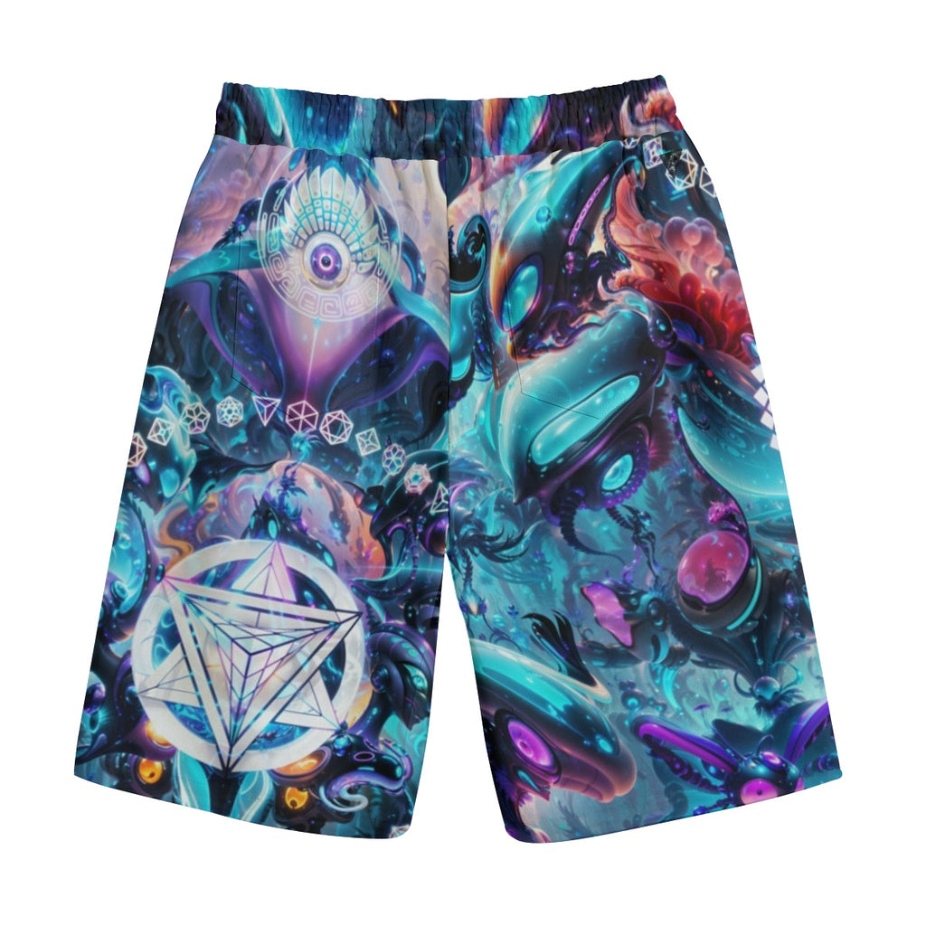 Alien Cyber Punk Mech Unisex Cotton Shorts