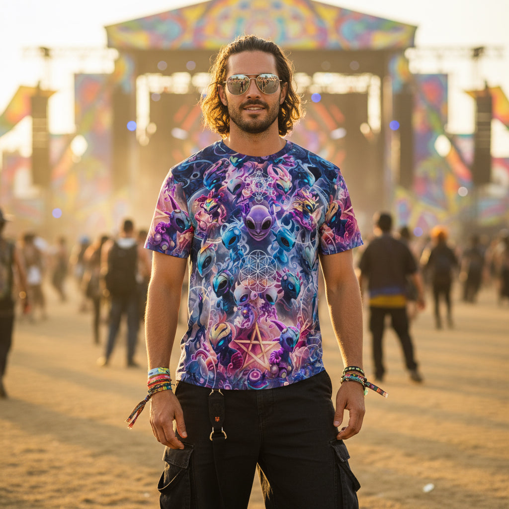 Alien Dimensions Cotton T-Shirt