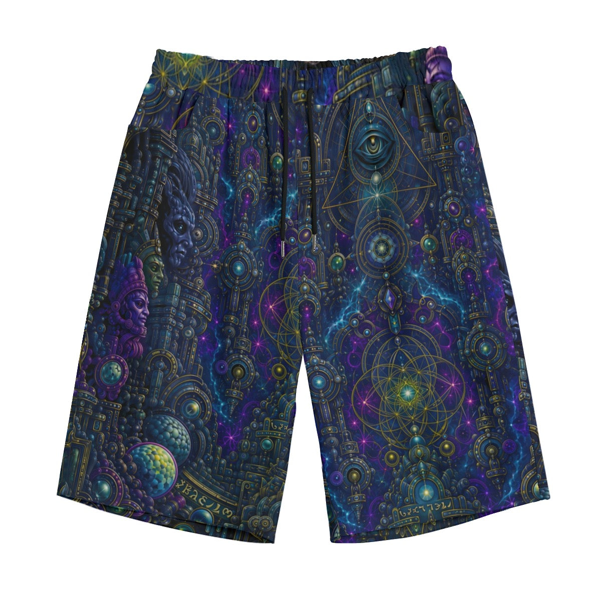 Celestial Temple Unisex Cotton Shorts