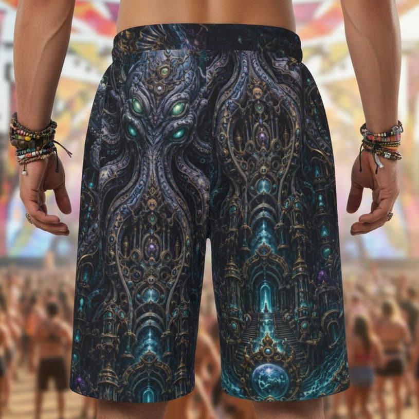 Mechanical Kraken Unisex Cotton Shorts