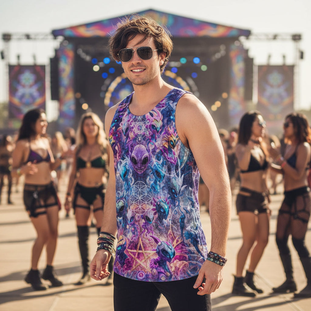 Crushed Velvet Tank Top | Alien Dimensions