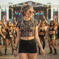 Cropped T-shirt | Egyptian Atlantis