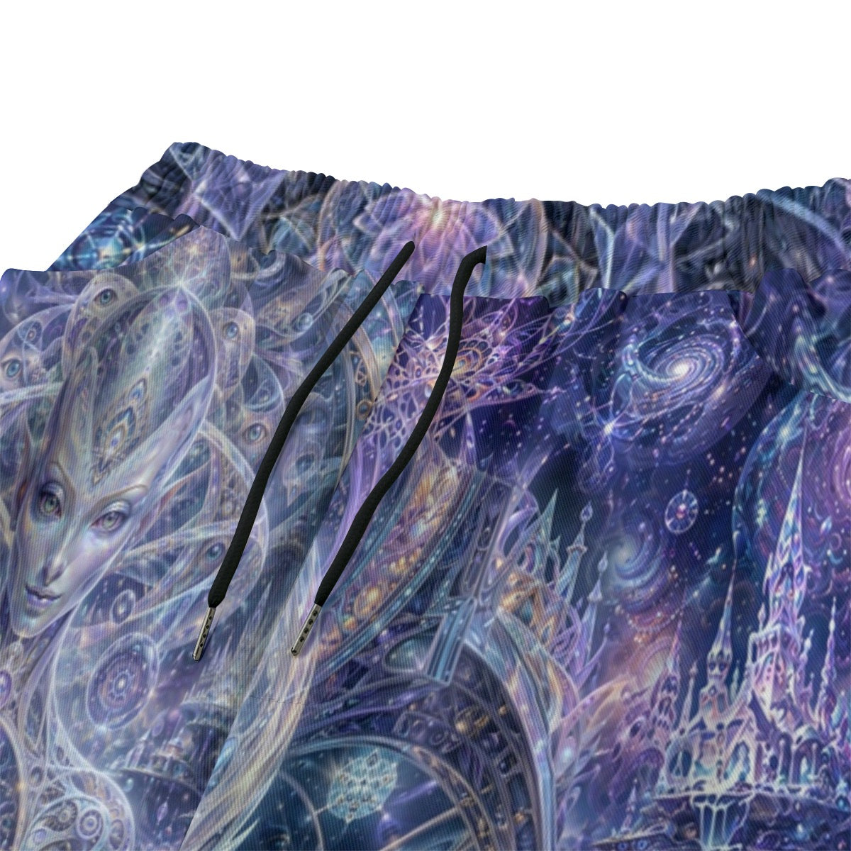 Galactic Alien Oracle Unisex Cotton Shorts