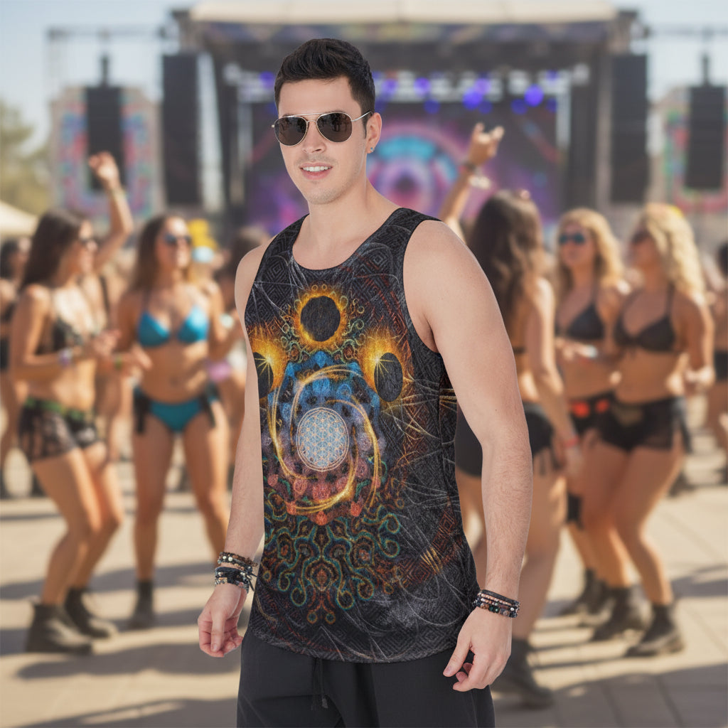 Crushed Velvet Tank Top | Solar Eclipse