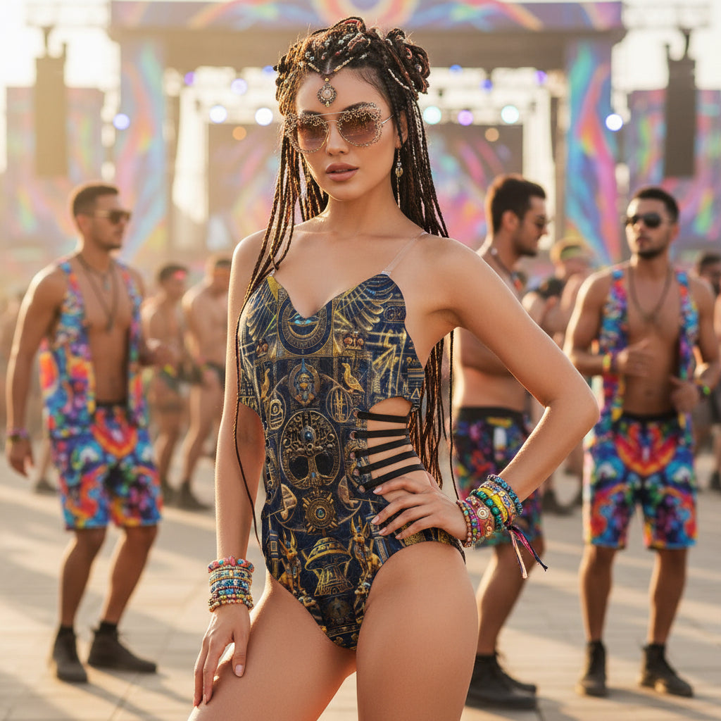 Tube Top Bodysuit | Egyptian Atlantis