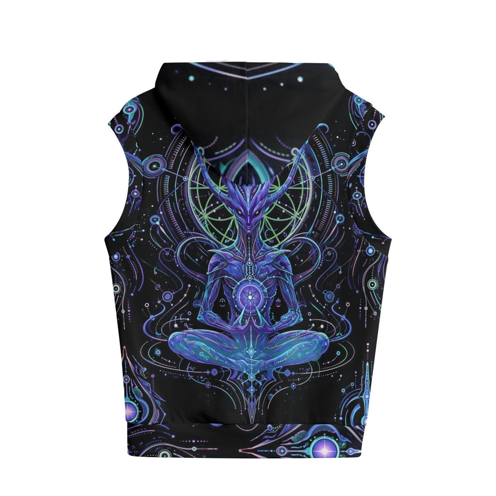 Cotton Sleeveless Hoodie | Summon of Light