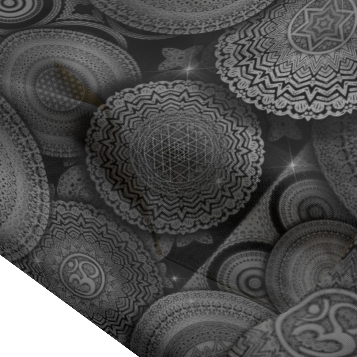Void Mandala Cotton Sleeveless Pullover Hoodie Vest