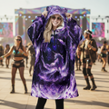 Hooded Blanket w/ Ears | Amethyst Unicorn
