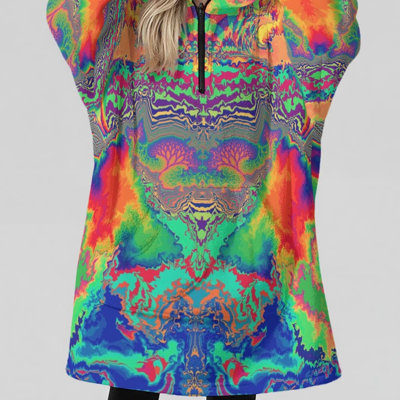 Hooded Blanket w/ Ears | Acid Melt