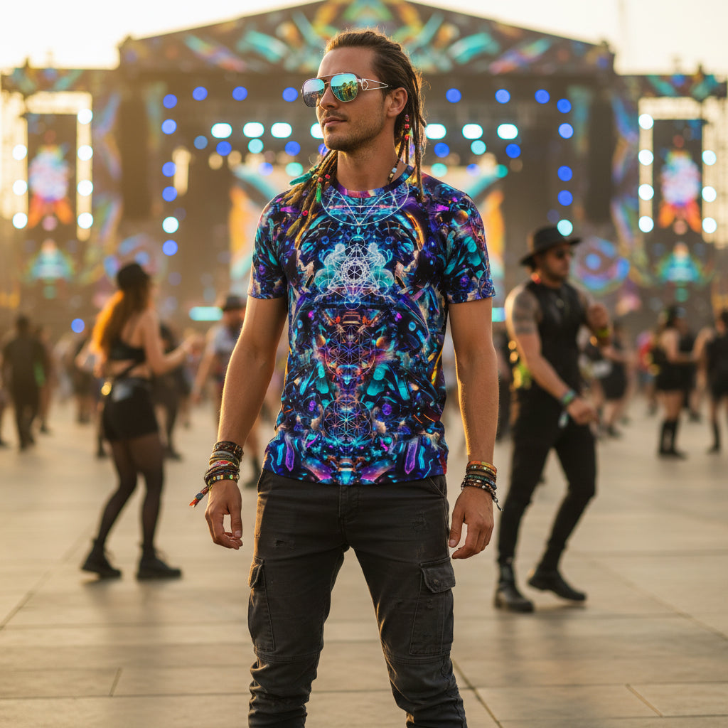 Cyber Punk Mech Cotton T-Shirt