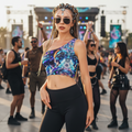 One-Shoulder Crop Top | Cyber Punk Mech