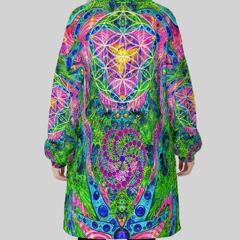 Hooded Blanket w/ Ears | Psy Tribal Shroom