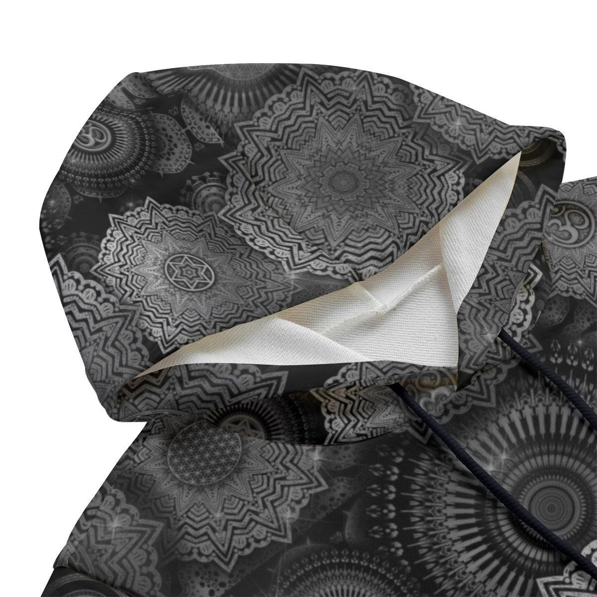 Void Mandala Cotton Sleeveless Pullover Hoodie Vest