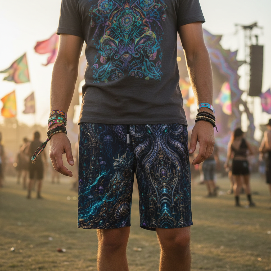 Mechanical Kraken Unisex Cotton Shorts