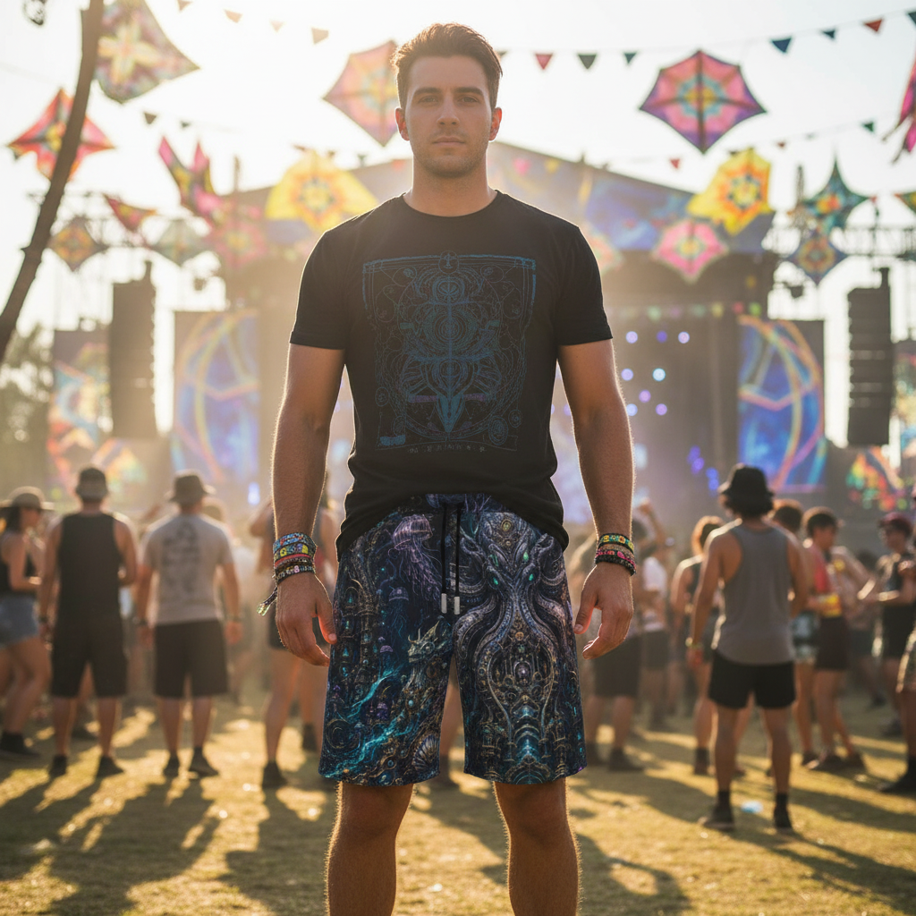 Mechanical Kraken Unisex Cotton Shorts