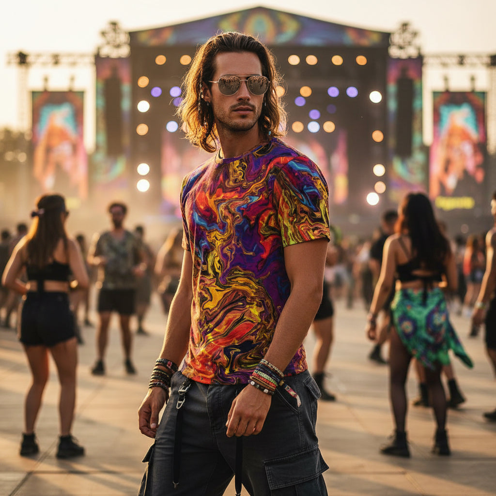 Liquid Fire Cotton T-Shirt