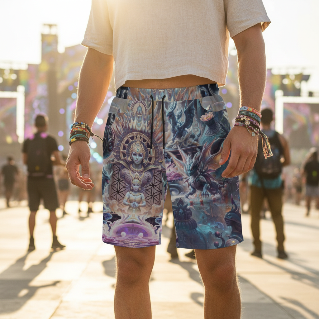 Temple of Sound Unisex Cotton Shorts