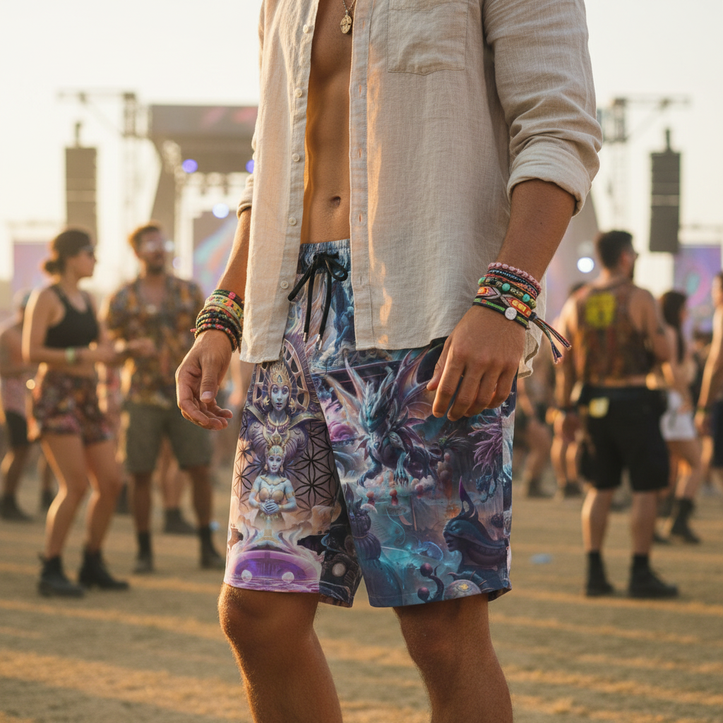 Temple of Sound Unisex Cotton Shorts