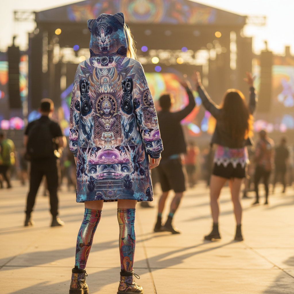 Hooded Blanket w/ Ears | Temple of Sound