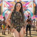 Sleeveless Bodysuit | Egyptian Atlantis