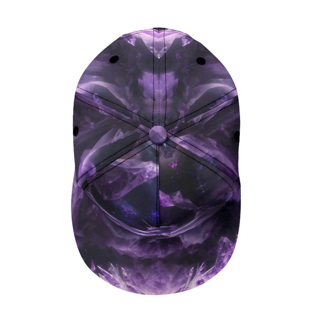 Amethyst Crystal Unicorn Snapback Hat