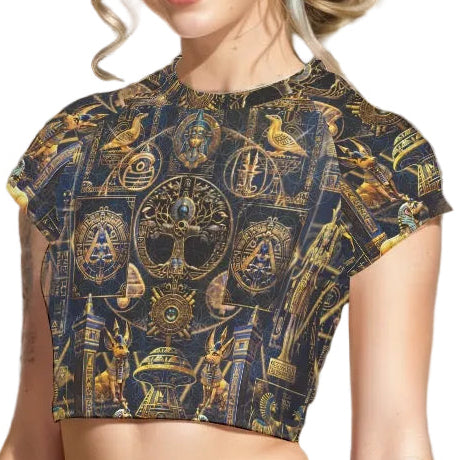 Cropped T-shirt | Egyptian Atlantis