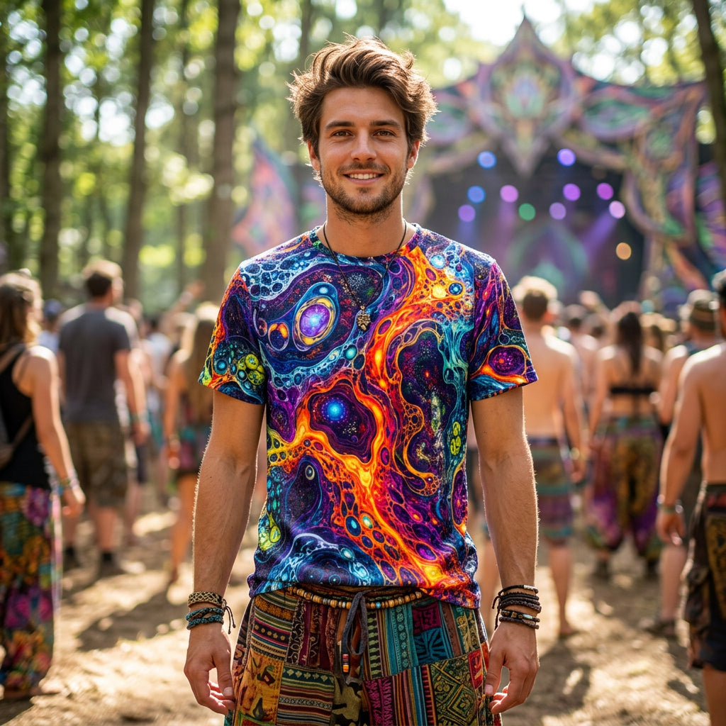 Crushed Velvet T-Shirt | Molten Plasma