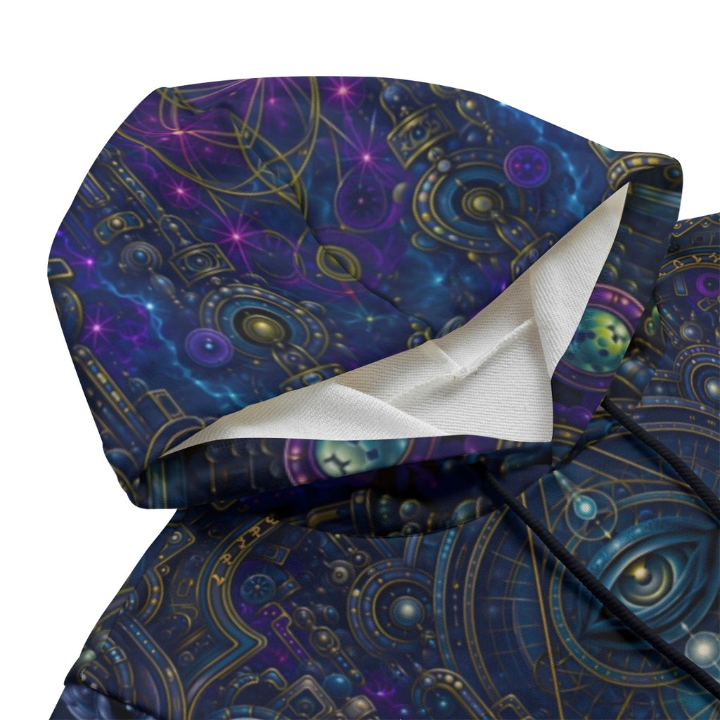 Celestial Temple Unisex Cotton Sleeveless Hooded Vest