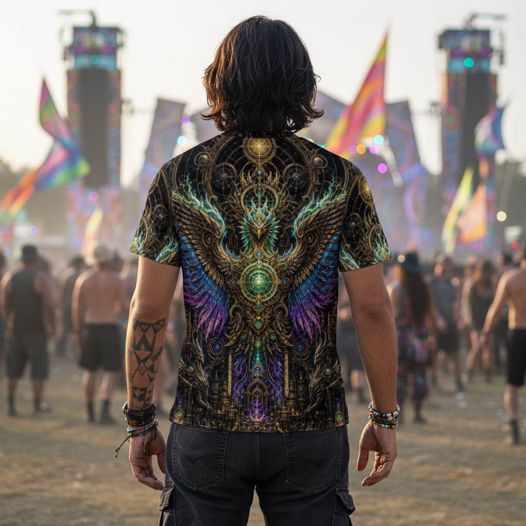 Cotton T-Shirt | Golden Phoenix